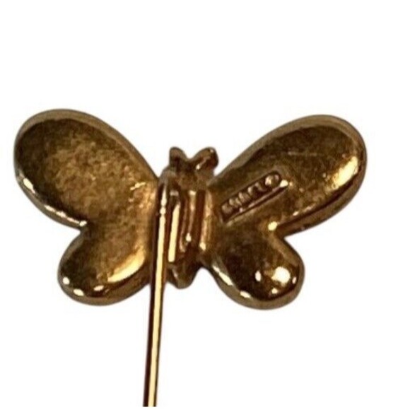 Vintage Butterfly Enamel Stick Pin By CRAFT - Picture 4 of 6